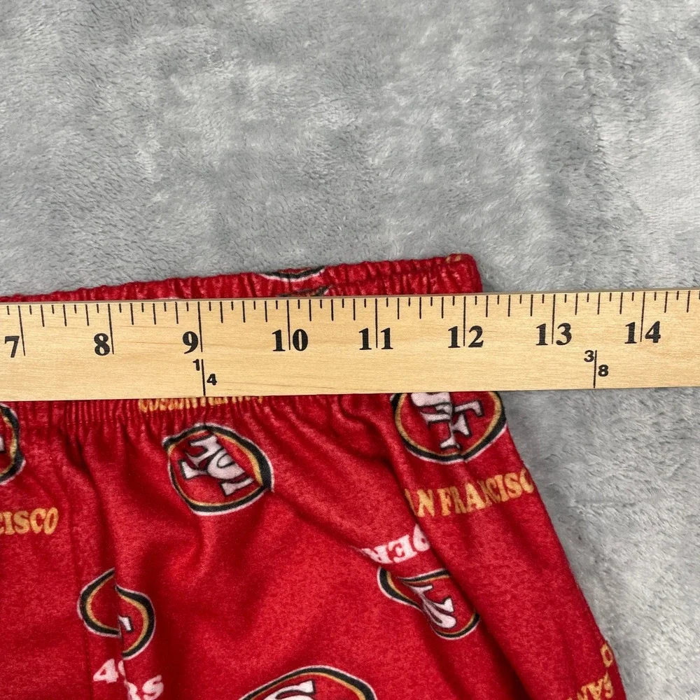 NFL Team Apparel San Francisco 49ers Pajama Pants Youth‎ XL 16/18 Red Logo Print